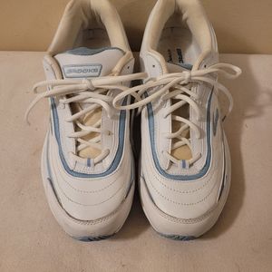 Brooks Hydr Flow Sneakers Women Shoes White & Blue Size 10 UK 8 EUR 42